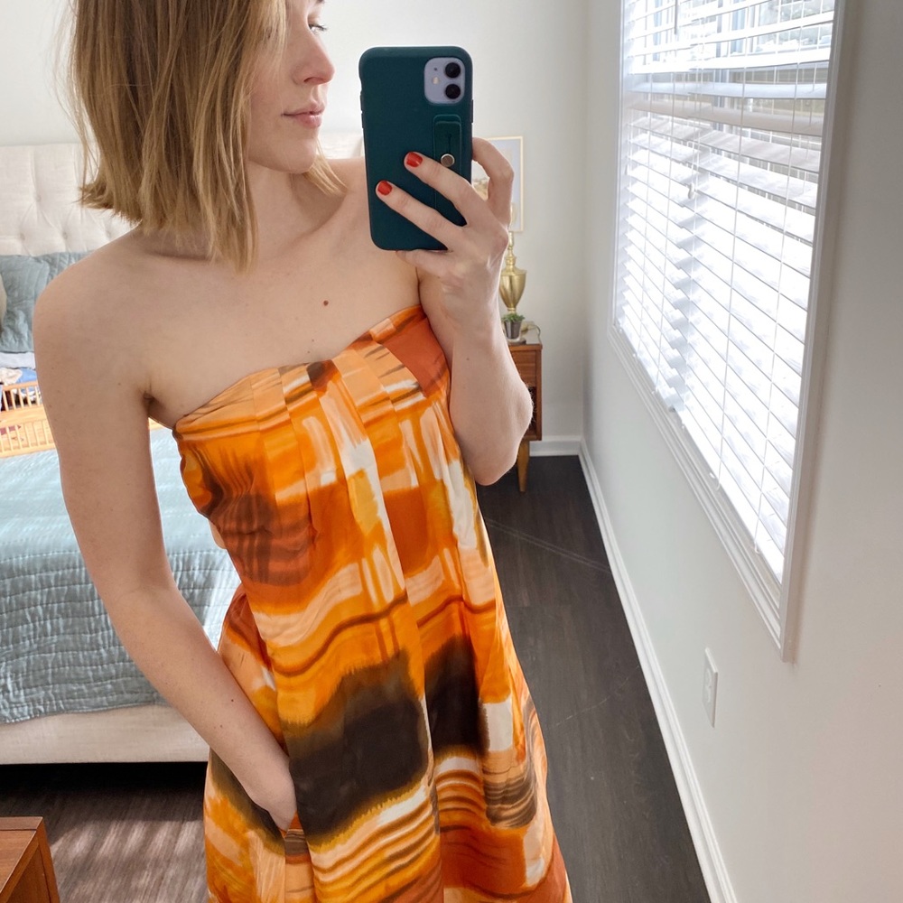 • RARE Banana Republic Silk Maxi Dress •